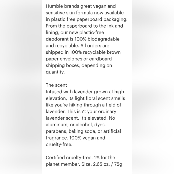 NATURAL PREMIUM wonderful scents Deodorant SENSITIVE SKIN MOUNTAIN LAVENDAR - Picture 3 of 4